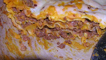 Lasagne s dýňovou omáčkou, Lasaně s dýňovou omáčkou