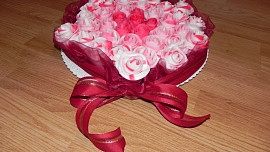 Malé růže (mini dortíky)