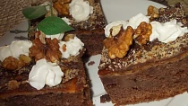 Moučník " -  moje dobrotka" s vanilkovou chalvou a tvarohem