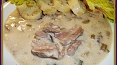Omáčka Velouté s přidáním řapíkatého celeru, houbami a kyselých okurek, Omáčka Velouté s přidáním tří ingrediencí