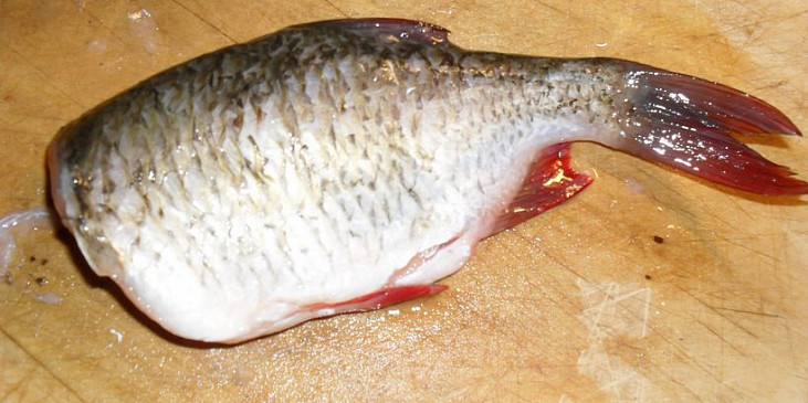 bílá ryba v kuchyňské úpravě