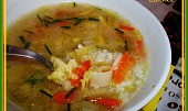 Rychlá zapražená rýžová polévka s kapustičkami-třeba když zbyde rýže (Rychlá zapražená rýžová polévka s kapustičkami)
