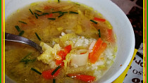 Rychlá zapražená rýžová polévka s kapustičkami-třeba když zbyde rýže