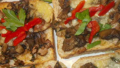 Rychlé houbové toasty