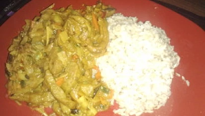 Seitan čína s celozrnnou rýžičkou