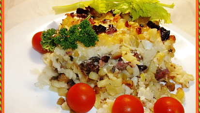 Směska s domácím uzeným masem a řapíkatým celerem, Směska s domácím uzeným masem a řapíkatým celerem