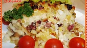 Směska s domácím uzeným masem a řapíkatým celerem, detail...