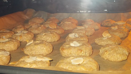 Sušenky z celozrnné mouky, karobu a medu