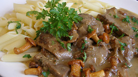 Zvěřina s liškami a majoránkou