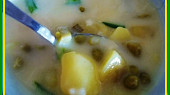 Fazolkovo-hrášková polévečka, detail...