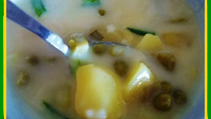 Fazolkovo-hrášková polévečka, detail...