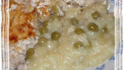 Italské rizoto s rozmarýnem a hráškem