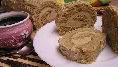 Kávová roláda s Baileys