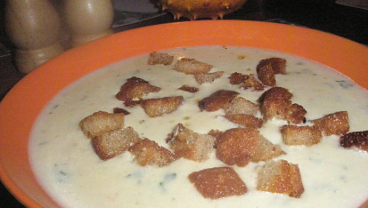 Kedlubnovo slaninová krémová polévka