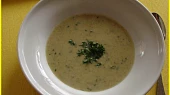Krémová hlívovo-pórková polévka