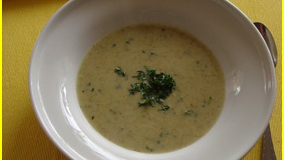 Krémová hlívovo-pórková polévka