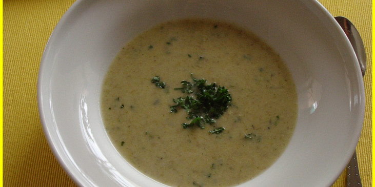 Krémová hlívovo-pórková polévka