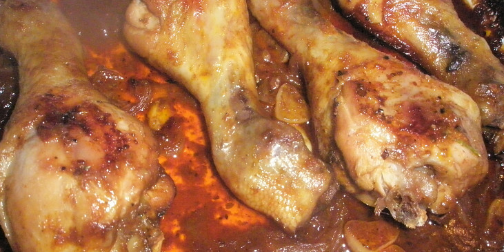 Kuře pečené v máslové marinádě (upečené)