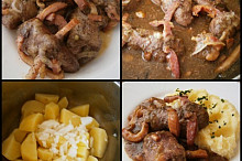 Ledvinky ze šťávy vyjmeme,šťávu zahustíme solamylem a vložíme nazpět ledvinky na prohřátí.Ušťoucháme si brambory a můžeme podávat.