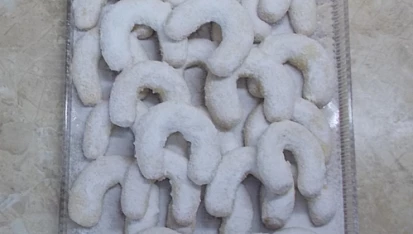 Mandlové rohlíčky podle kamarádky Jany, mandlové rohlíčky