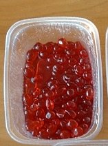 Mandlovo čokoládové cukroví., alginátové ovoce