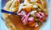 Nedělní srnčí polévka s fritátovými nudlemi (Nedělní srnčí polévka s fritátovými nudlemi)
