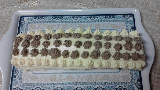 Piškotová roláda  s banánem