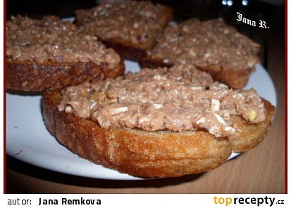 Pomazánka na topinky z tomatových rybiček