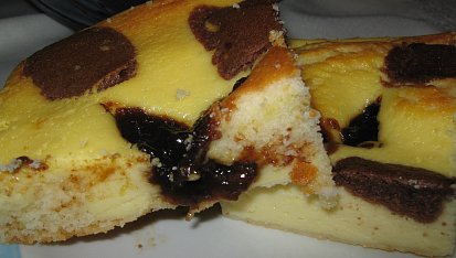 Rychlá tvarohová buchta s povidlím jako hanácké koláče