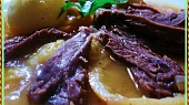 Srnčí v pomerančové omáčce, detail...
