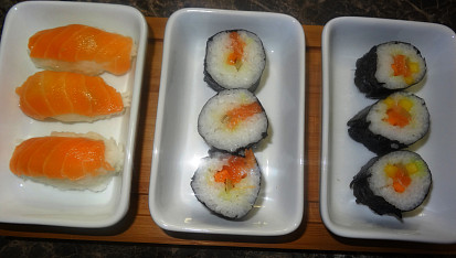 Sushi s lososem