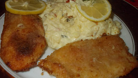 Tilapie s česnekem a tymiánem, smažená na plechu