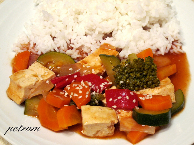 Tofu v zelenině