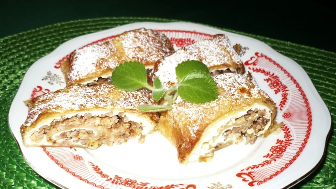 Tvarohový závin s pohankou