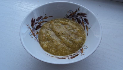 Zeleninové pyré s masem a krupičkou /od začátku 6 měsíce/