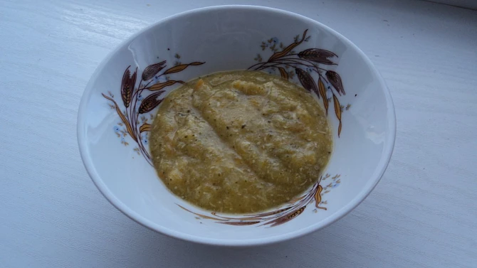 Zeleninové pyré s masem a krupičkou /od začátku 6 měsíce/