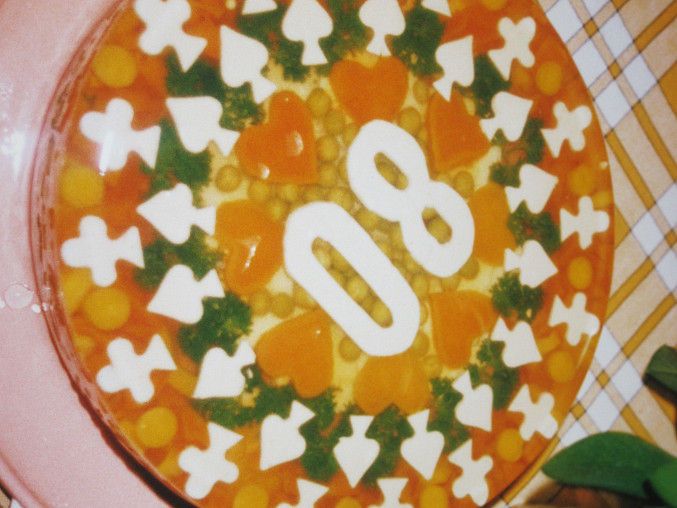 Aspikový dort narozeninový-hladký