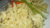 Citronové těstoviny s bazalkou a parmezánem