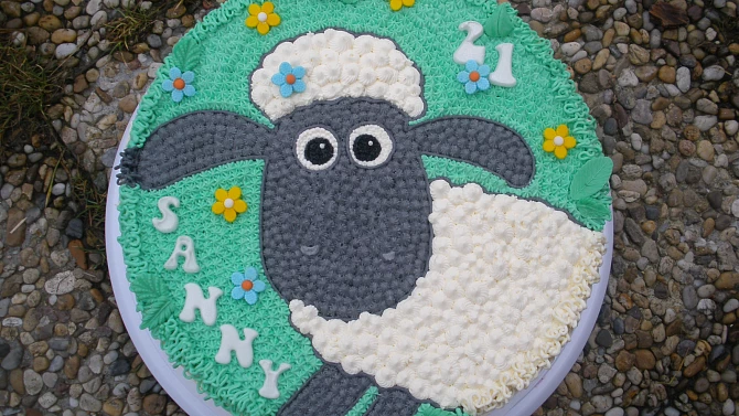 Dort ovečka Shaun - krémová