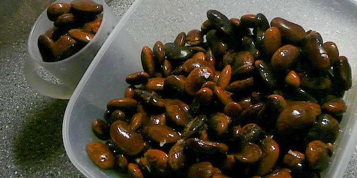 uvařené fazole