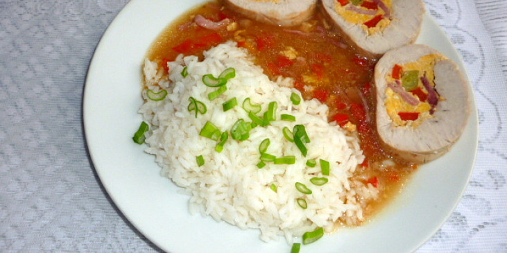Krůtí roláda s rýží