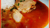 Kuřátko s kořeněnou omáčkou (detail...)