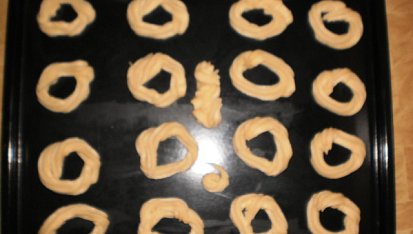 Moje domácí věnečky, před pečením