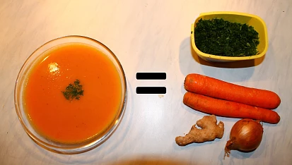Jednoduchá mrkvová polévka se zázvorem - výborná na zimu