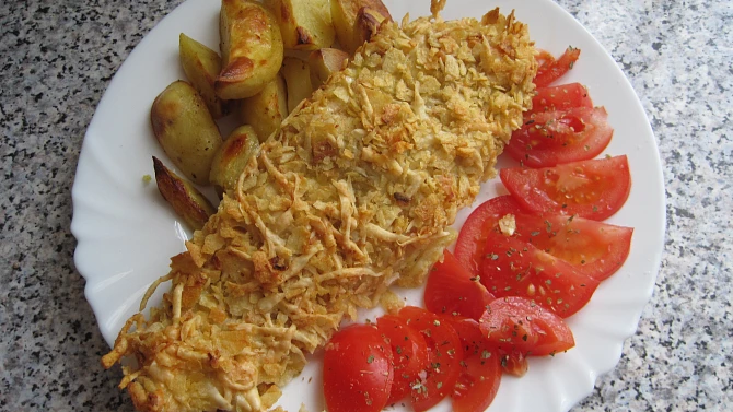 Pangasius v krustě z chipsů
