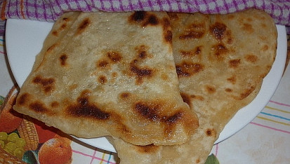 Paratha - Překládané celozrnné placky