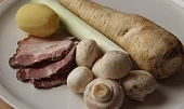 Petrželová krémová polévka se žampiony