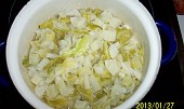 Polévka krémová z květákových listů (... po uvaření ...)
