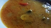 Polévka z cuketové čalamády, detail...