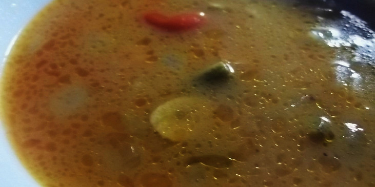 Polévka z cuketové čalamády (detail...)